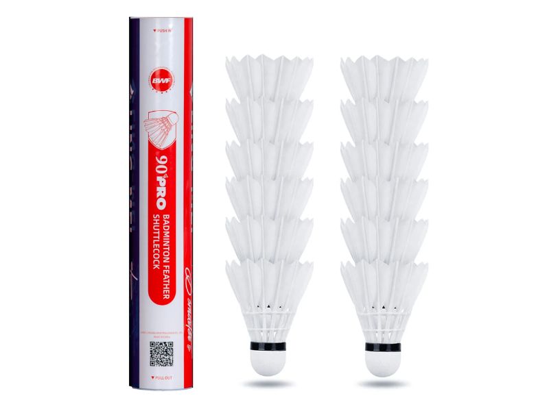 Badminton-Federbälle